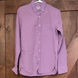 J. Crew Men's Purple Gingham Shirt